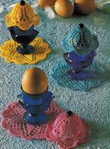 Round Table Placemats Centerpiece Hot Pad Coaster Egg Warmers Crochet Patterns - $8.99
