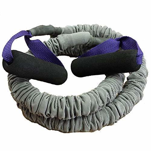 Workoutz 4Ft Resistance Band with Safety Sleeve and Padded Handles