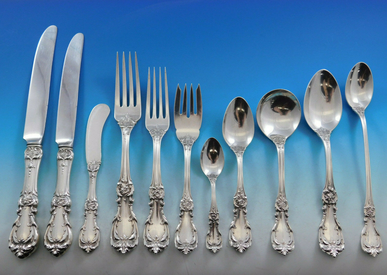Primary image for Burgundy by Reed & Barton Sterling Silver Flatware Set 12 Service 150 pcs Dinner