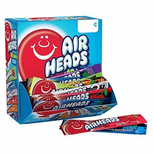 Primary image for Airheads Candy Bars, Variety Bulk Box, Chewy Full Size 60 Individually Wrapped