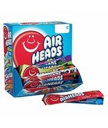 Airheads Candy Bars, Variety Bulk Box, Chewy Full Size 60 Individually W... - $19.77