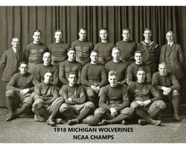 1918 Michigan 8X10 Team Photo Wolverines Ncaa Football National Champs - $3.95