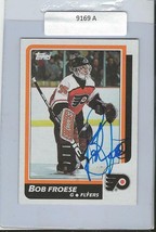 Bob Froese 1986 Topps Autograph #55 Flyers