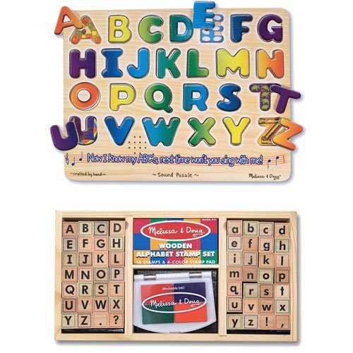 melissa and doug alphabet stamp set