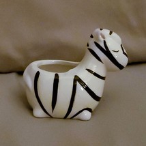 Zebra Plant Pot, Ceramic Animal Planter for Succulents or Air Plants