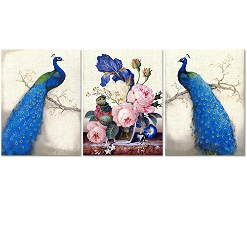 Peacock Canvas Art Prints,Peacock Canvas Wall Art Home Wall Decal ...