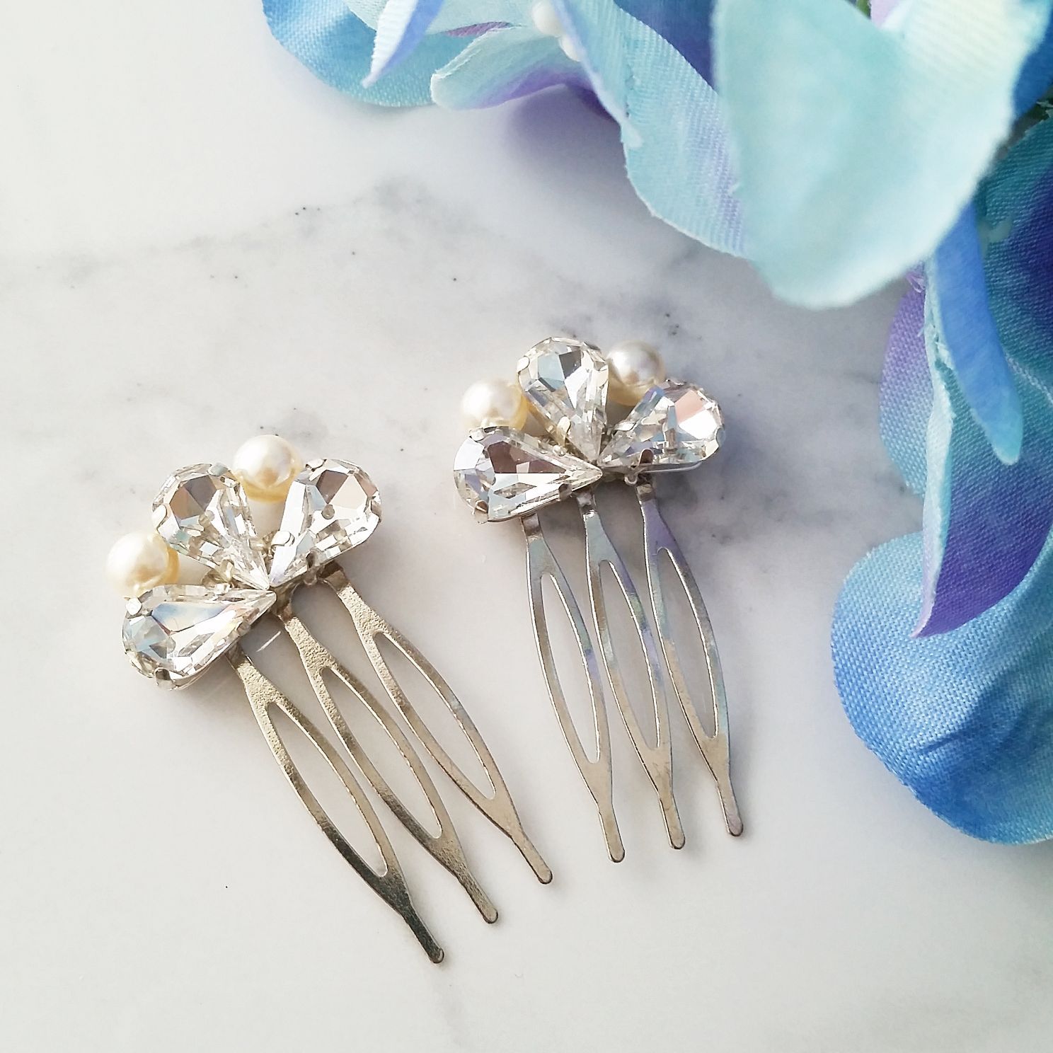 Art Deco Hair Pins, Rustic Hair Pins, Vintage Hair Pin, Swarovski