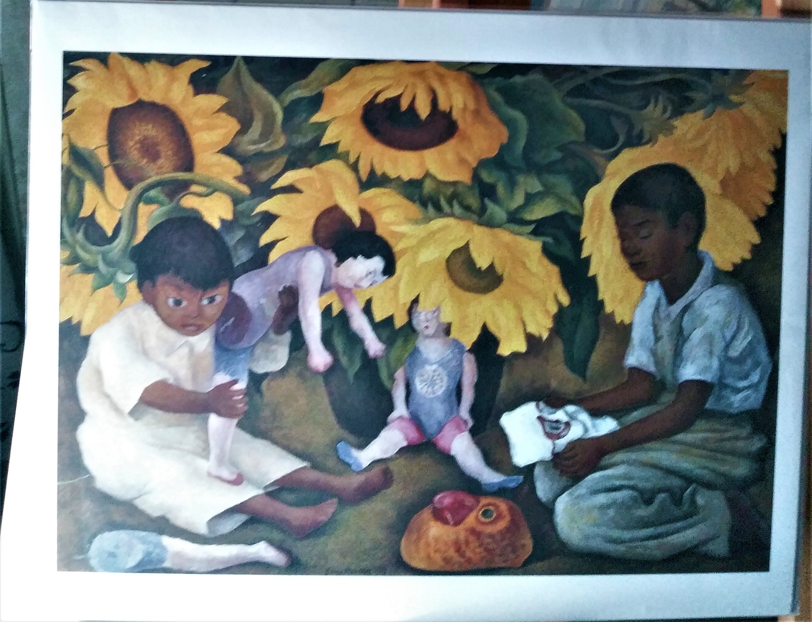 Artist Diego Rivera " Sunflowers " Print - Art