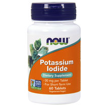 Now Foods Potassium Iodide 30 Mg 60 Tablets Made in USA  - $21.68