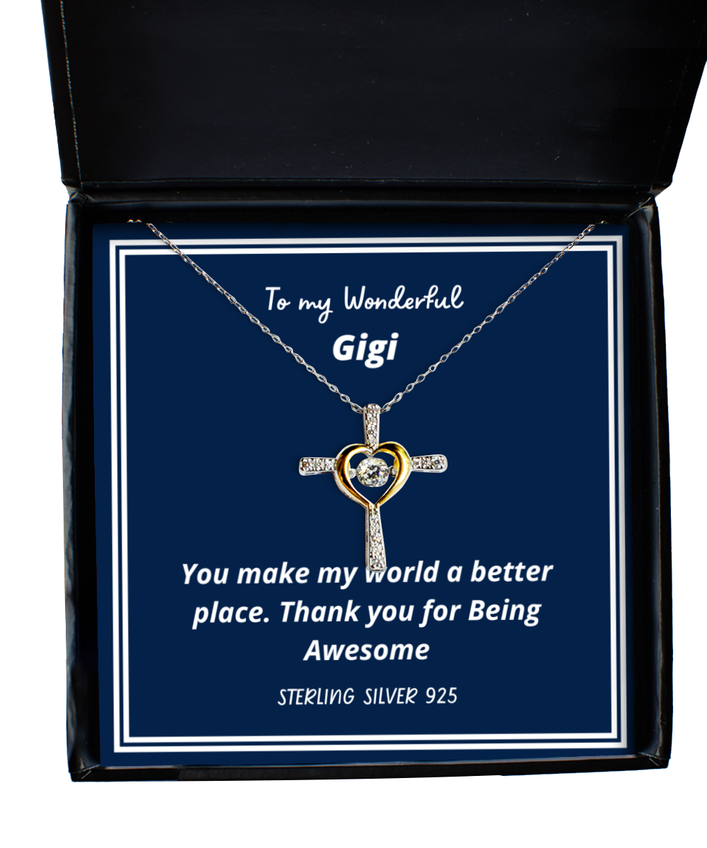 To my Gigi,  Cross Dancing Necklace. Model 64035