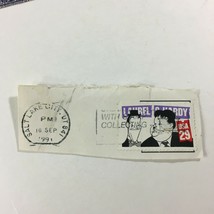 Vintage Sept. 16, 1991 USED Stamp Laurel & Hardy Salt Lake City Utah  - $4.70