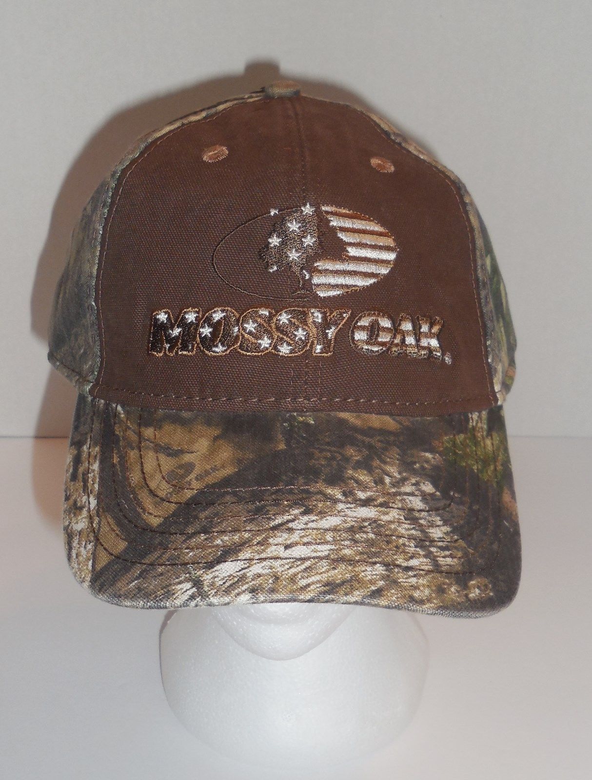 Mossy Oak Camo Outdoor Cap Hat Men Womens Snapback Brown OSFM New - Hats