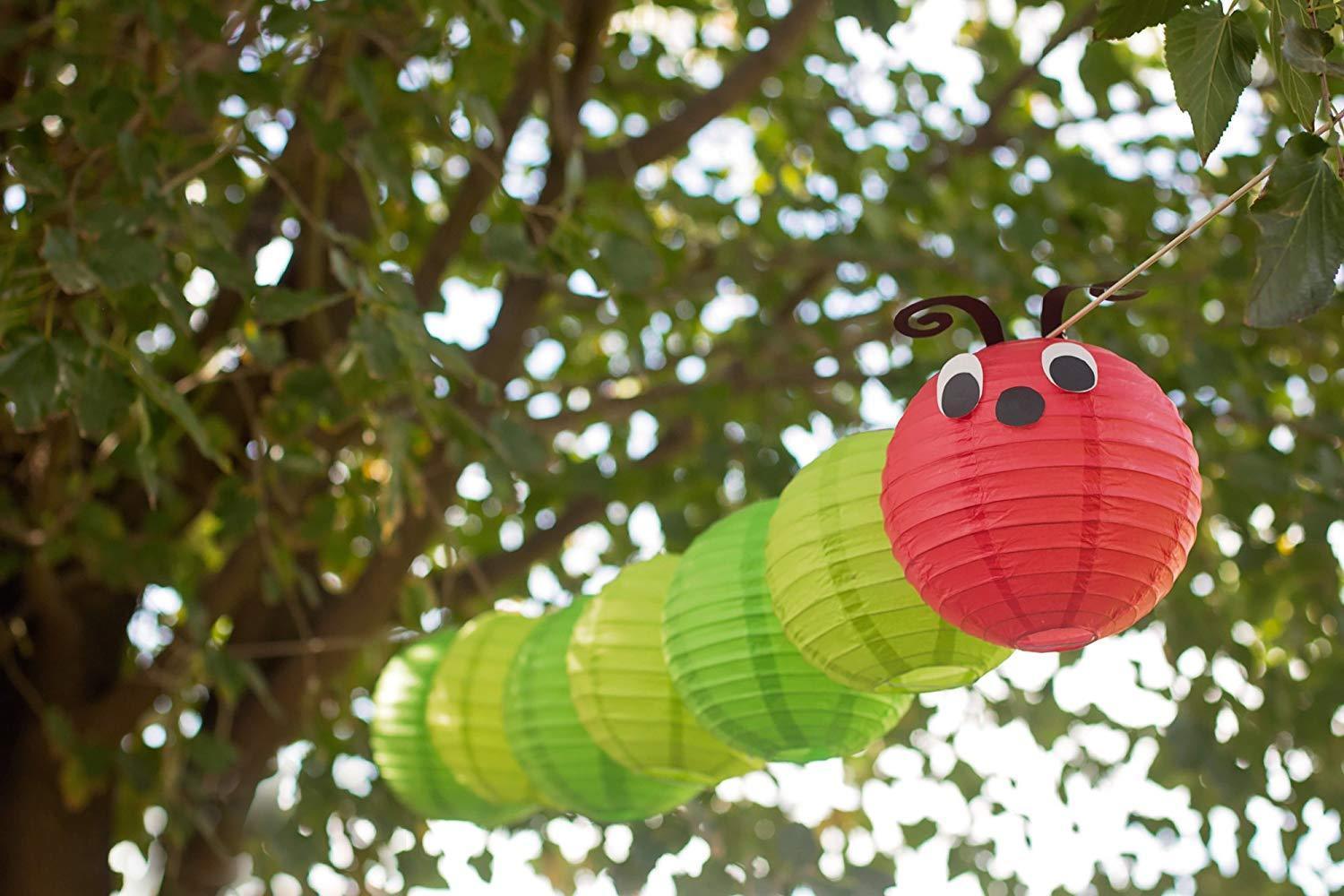 The Very Hungry Caterpillar Lantern Decoration Kit; Birthday Paper