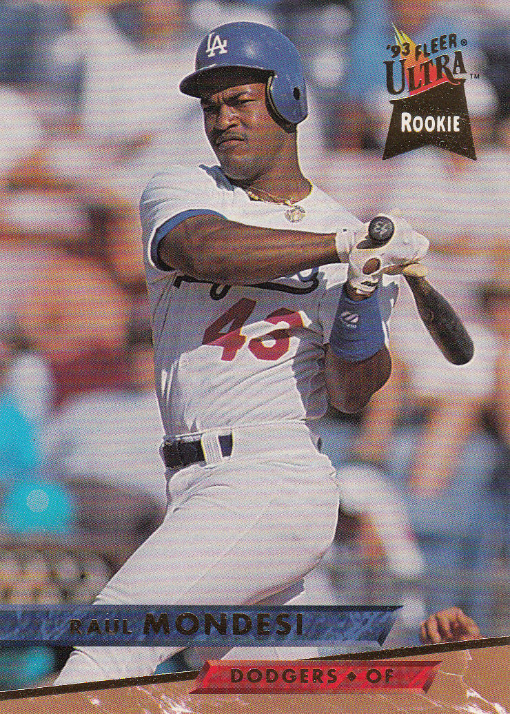 Raul Mondesi 1993 Fleer Ultra Rookie Card #402 - Baseball Cards