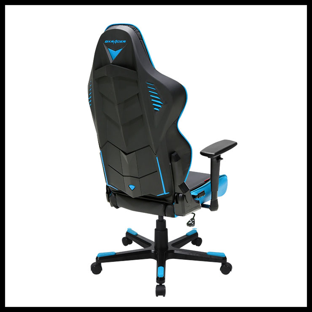 DXRacer OH/RB1/NB HighBack Racing Gaming Chair Carbon Look Vinyl+PU(Black/Blue Chairs