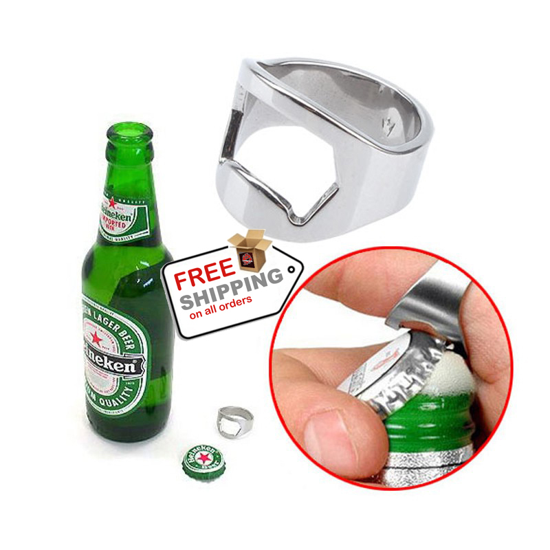 Ring Beer Bottle Opener Stainless Steel For Tool Kitchen Cooking Rings