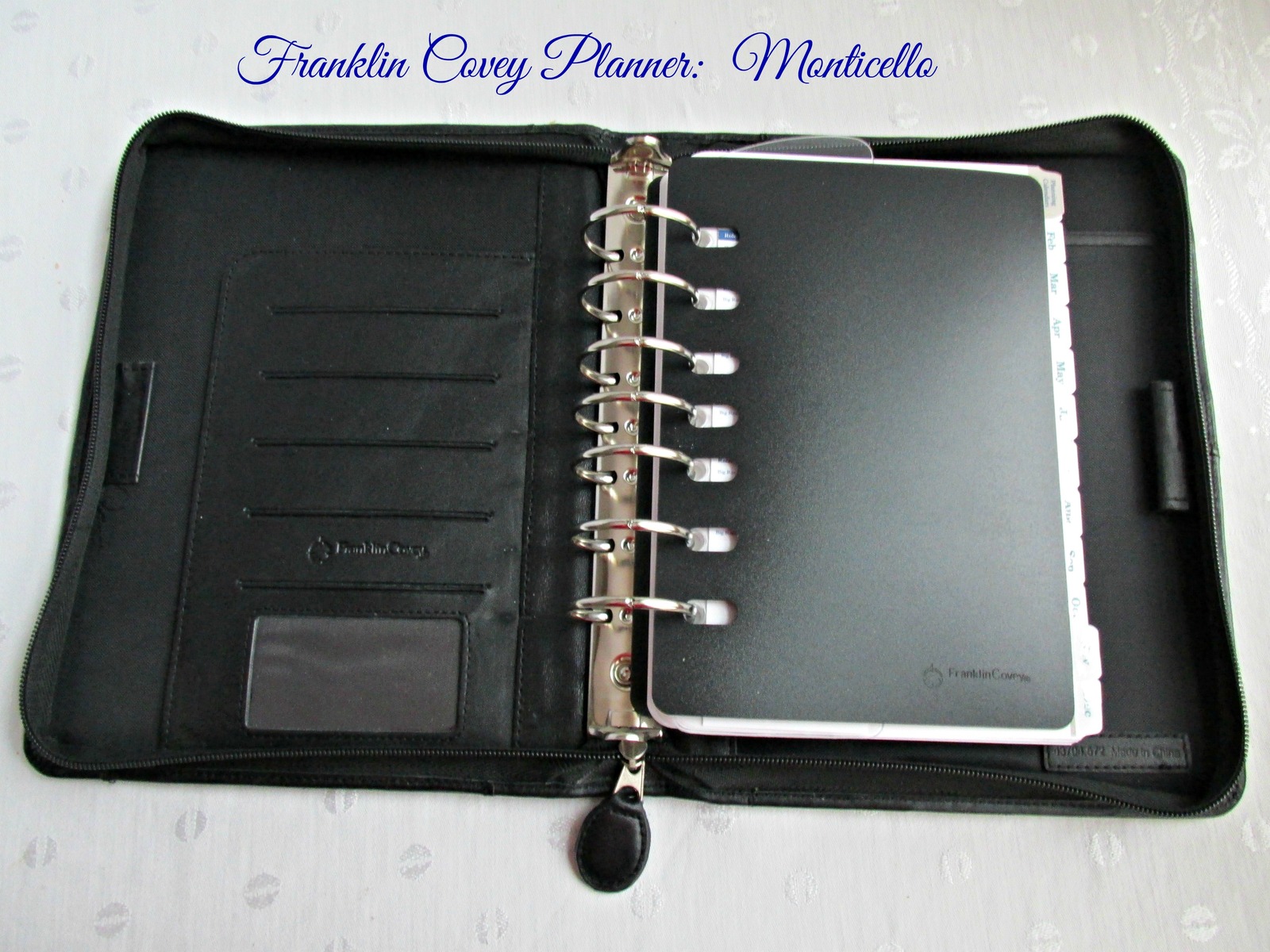Franklin Covey Leather Day Planner Monticello 2016 Calendar & 7 Habits