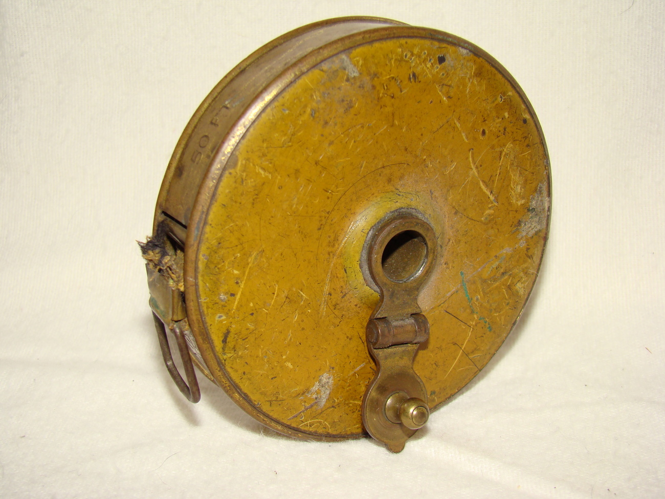 Vintage Lufkin Cloth Tape Measure 50 Feet US Leather Case Other