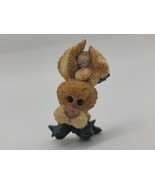 Boyds Bears Too-Loose Folkware Bunny Rabbit w/ Easter Eggs Lapel Pin Brooch - $6.88