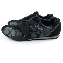 Coach Womens Kyrie Fashion Sneakers 6M Leather Shoes Q111 EST 1941 Black... - $38.00