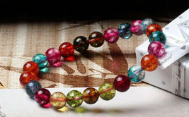 Free Shipping -  perfect Tibetan natural Colorful crystal / quartz  Meditation Y - $20.00