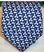 Vineyard Vines Silk Neck Tie Necktie Unisex Whales Holiday 2012 Blue Pin... - $29.00