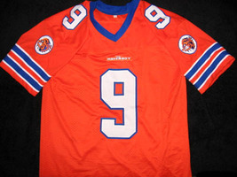 Bobby Boucher #9 The Waterboy Movie Football Jersey Orange Any Size image 4