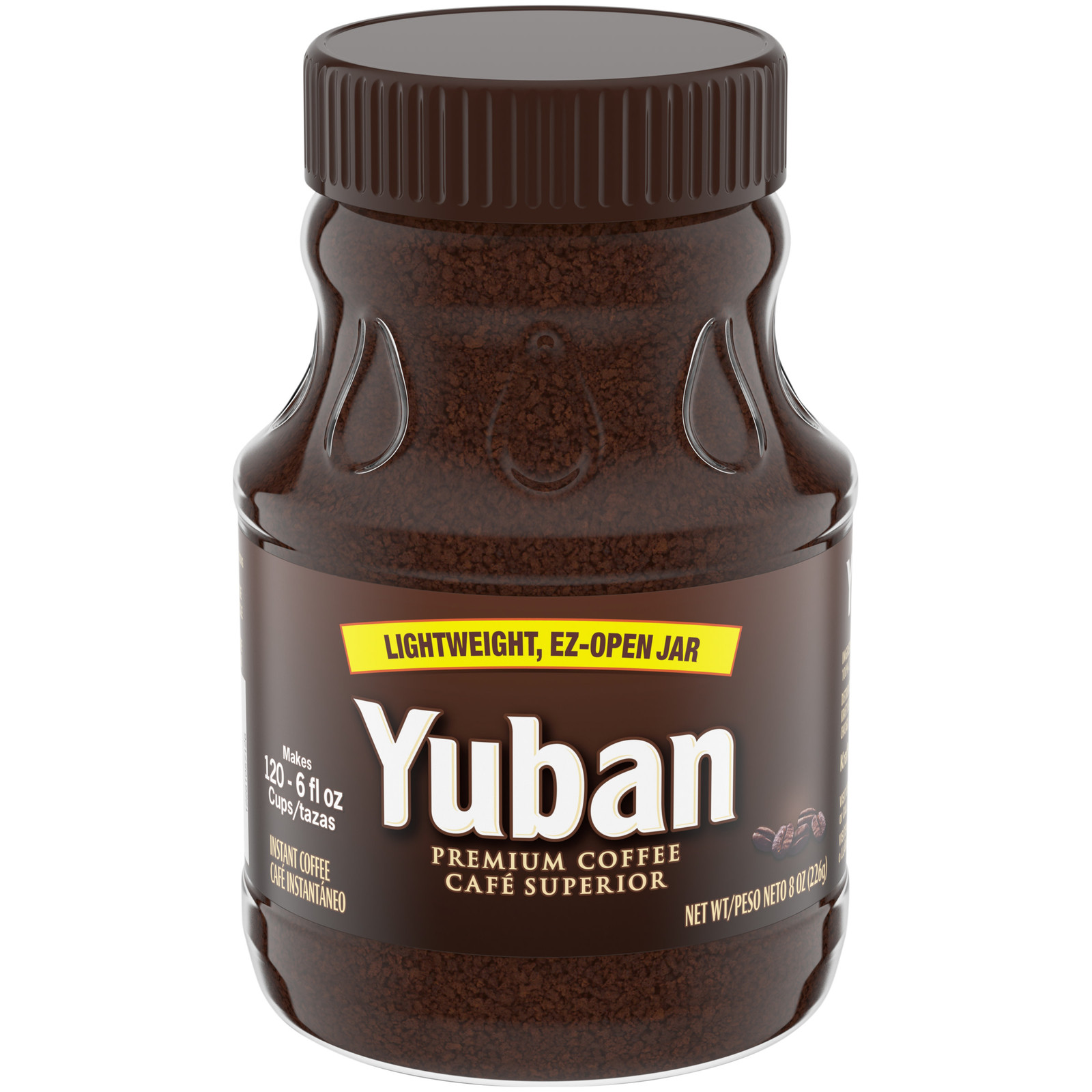Yuban Premium Instant Coffee 8 oz ( Light Weight E-Z Open Jar )
