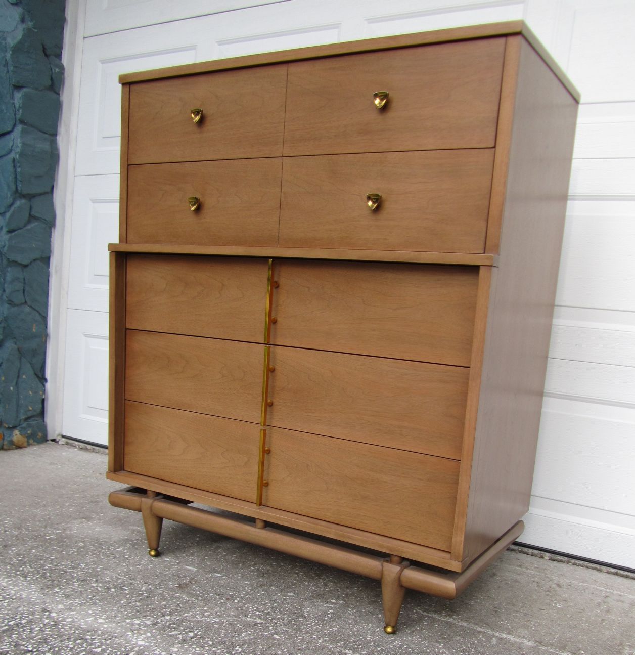 1950s Kent Coffey Sequence Bedroom dresser chest headboard nightstands