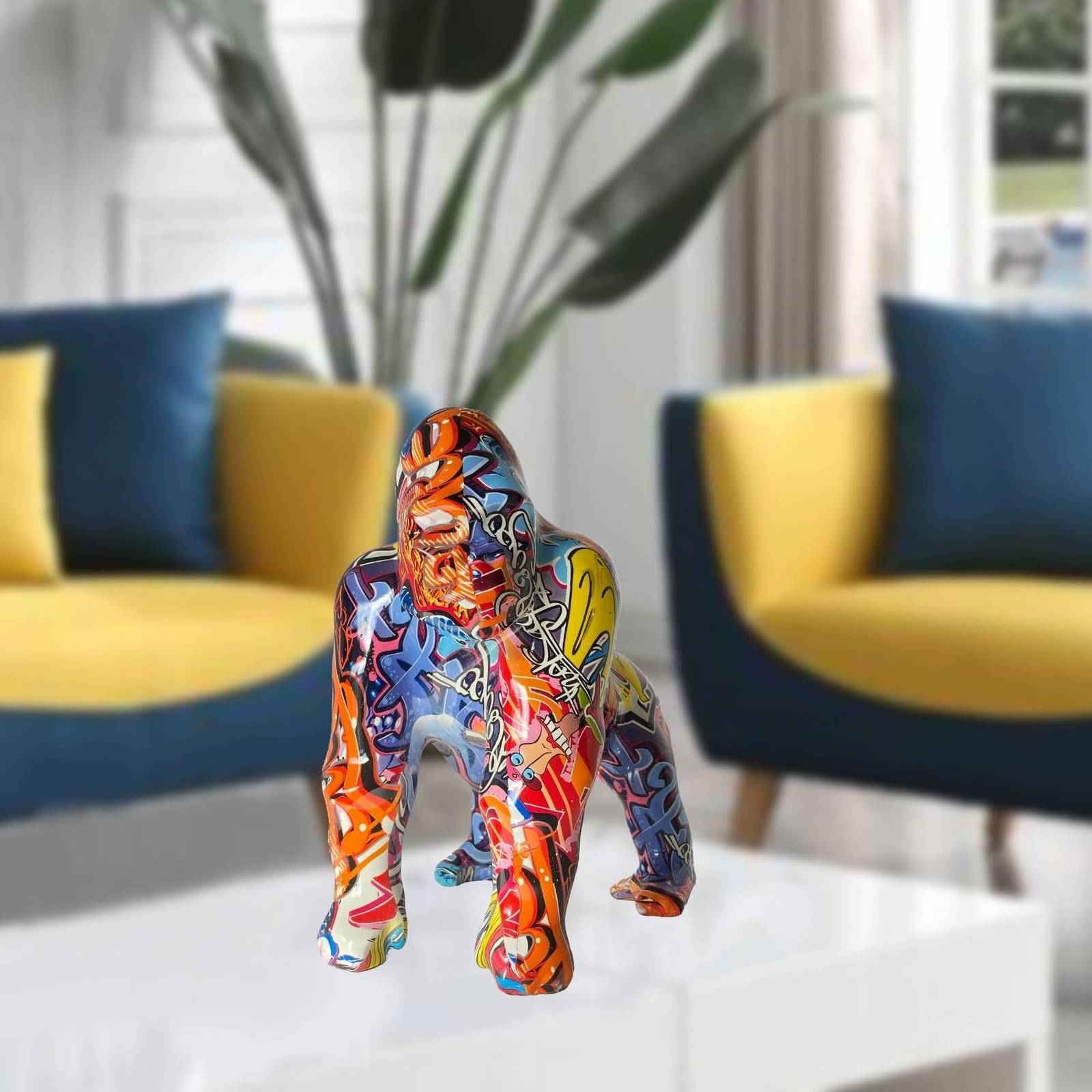 Improvinglife Sculpture Gorilla Multicolor and 50 similar items