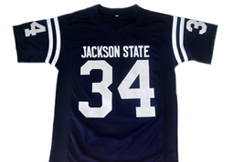 Walter Payton #34 Jackson State Football Jersey Navy Blue Any Size image 5