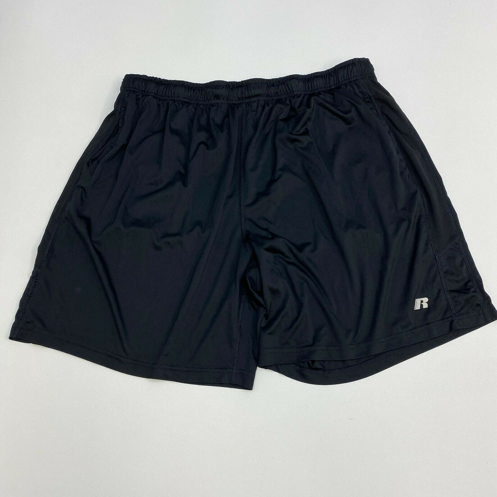 Russell Athletic Shorts Mens XXL Black Polyester Basketball Casual