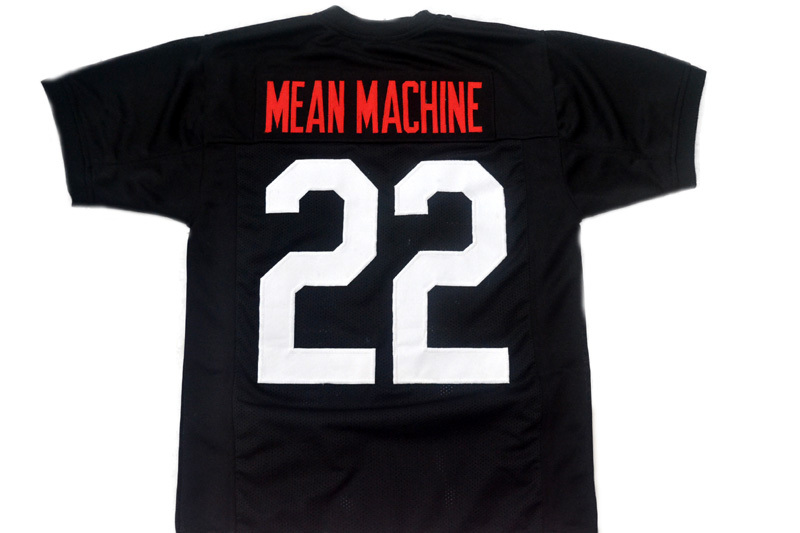 Mean Machine #22 Longest Yard Movie Men Football Jersey Black Any Size ...