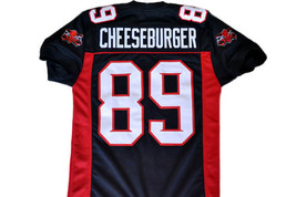 Cheeseburger #89 Mean Machine Longest Yard Movie Football Jersey Black Any Size image 1