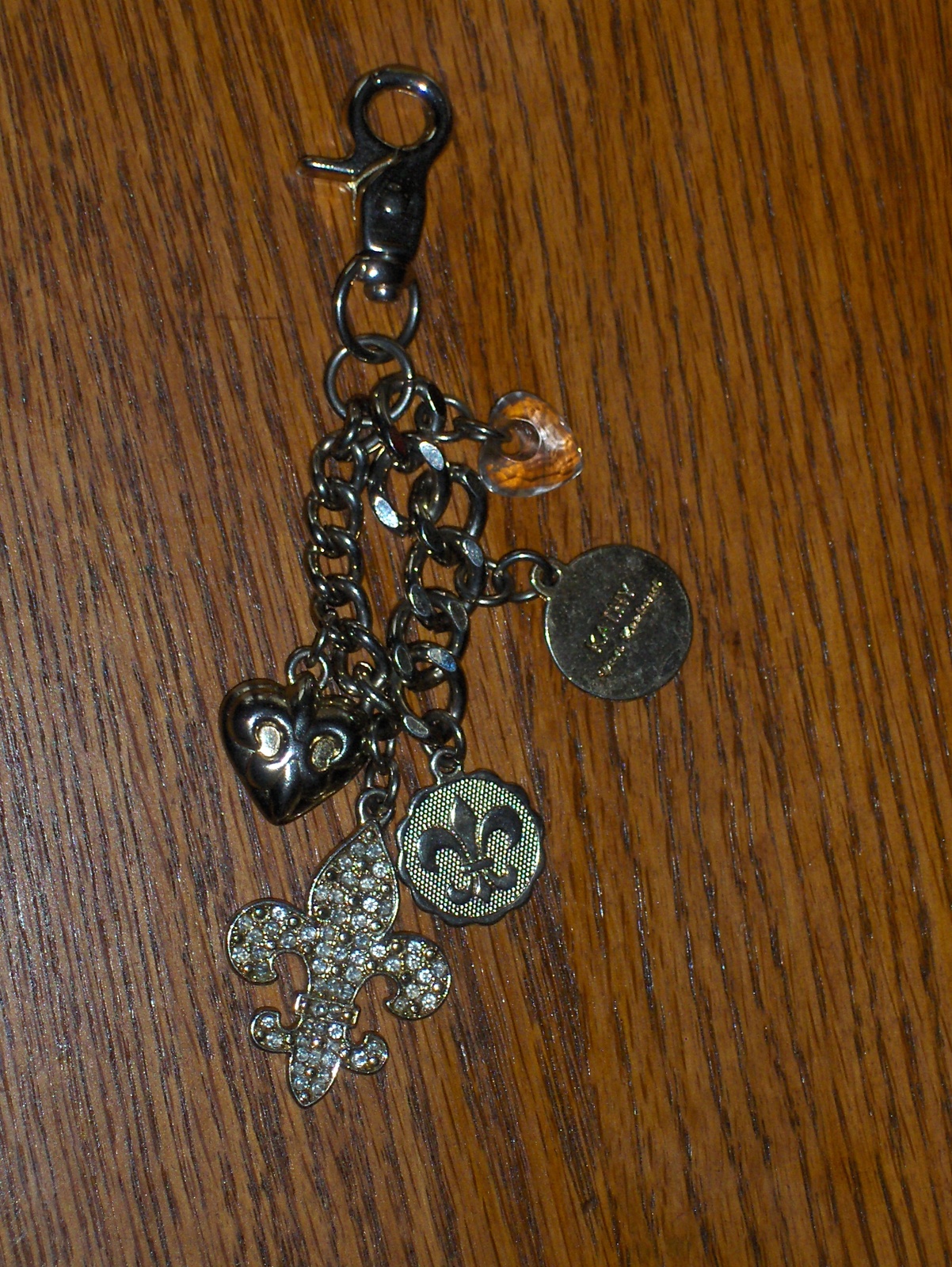 Kathy Van Zeeland Purse Charm Silver Tone Key Chains, Rings & Finders