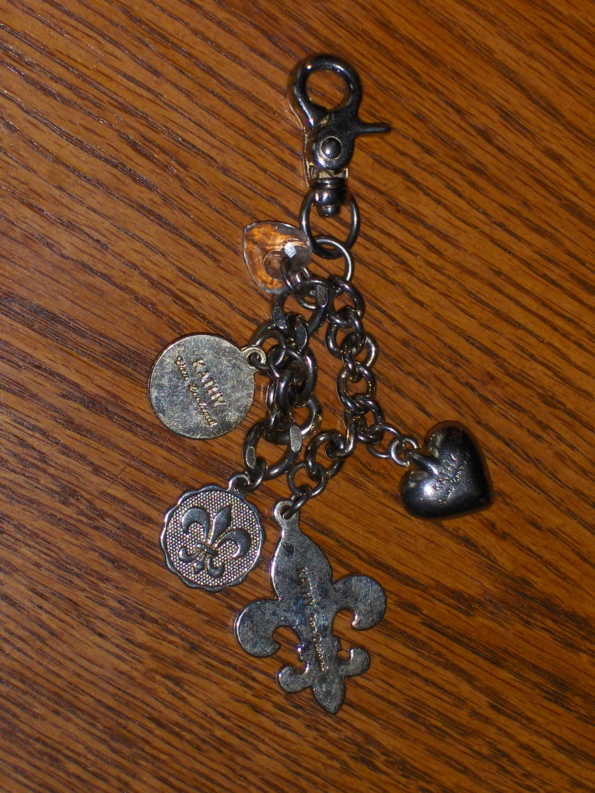 Kathy Van Zeeland Purse Charm Silver Tone Key Chains, Rings & Finders