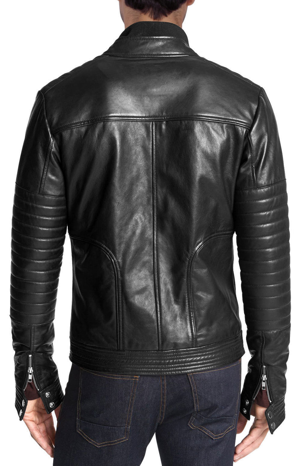 Handmade mens fashion biker leather jacket, Men Hollywood style leather ...