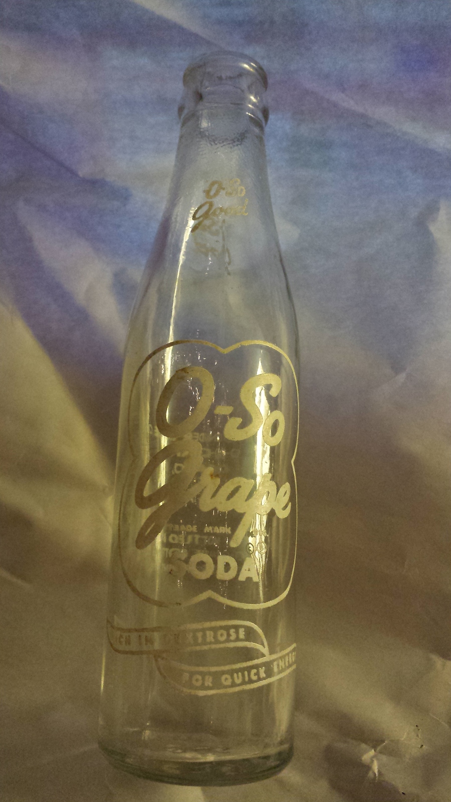 OSoGrape Soda Bottle Stevens Point Wisconsin Sodas