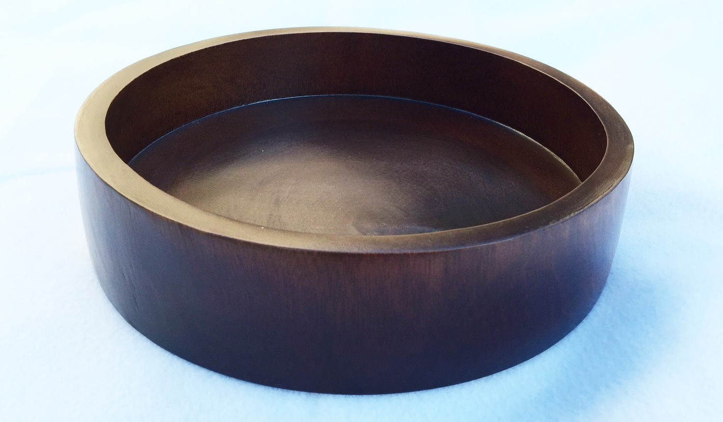 Large Salad Wood Bow/Decorative Wood Bowl 12" in Dark Brown by Asiana