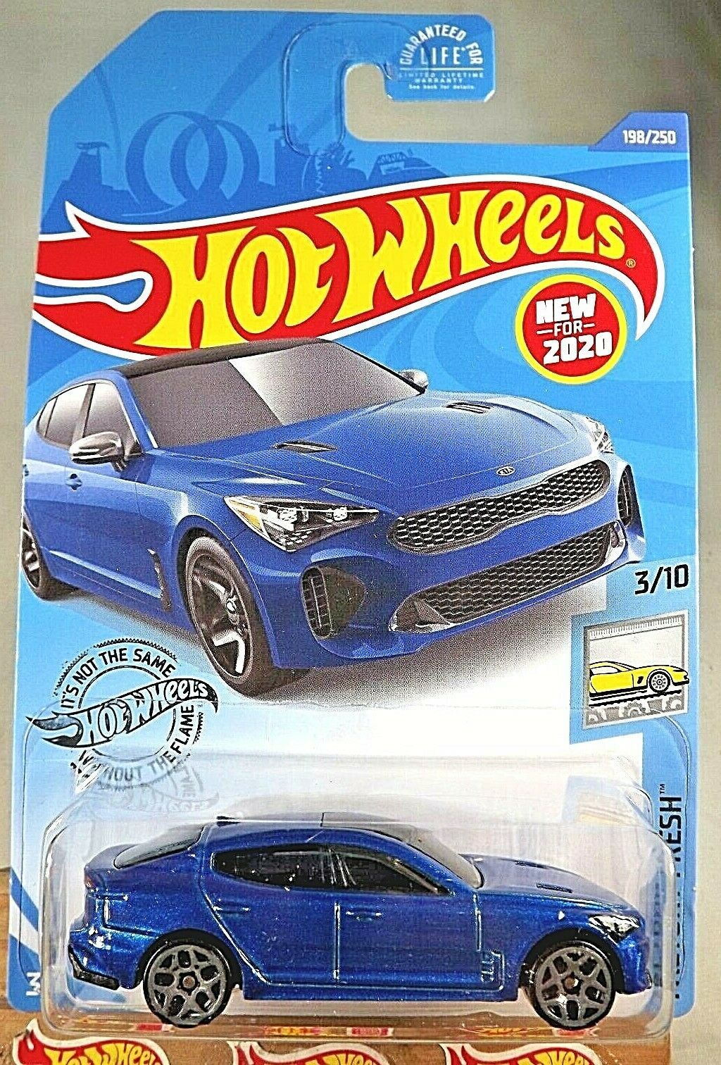 2020 Hot Wheels #198 Factory Fresh 3/10 2019 KIA STINGER GT Blue w/Gray 5Y Spoke