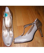 NEW $98 Womens Tahari Metallic Gold Heels Shoes 10 Pump  - $29.99