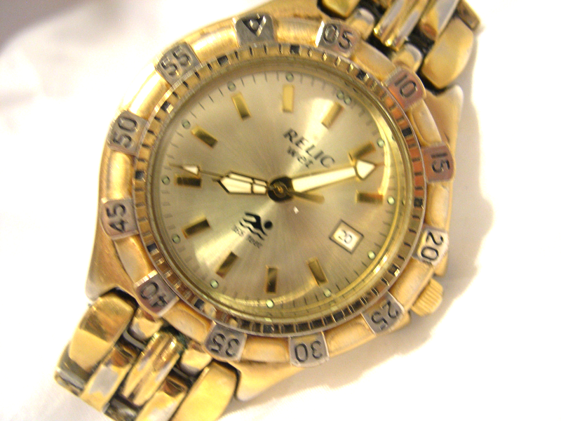 M16, Relic Wet by Fossil, Mens Two Tone 