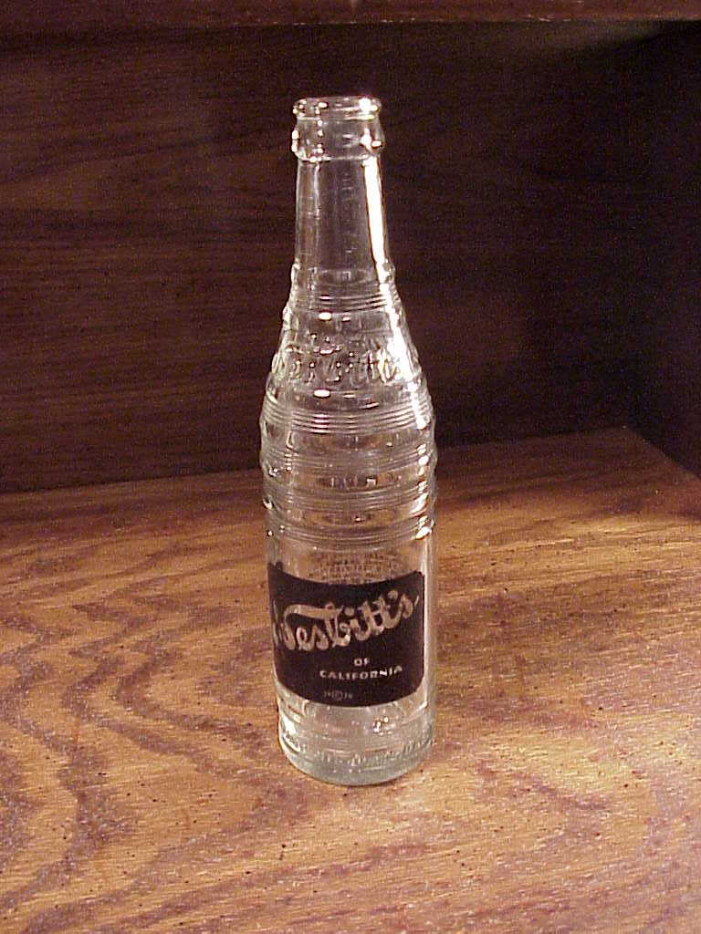 Old Nesbitt's of California Soda Glass Bottle, 10 fluid ounces