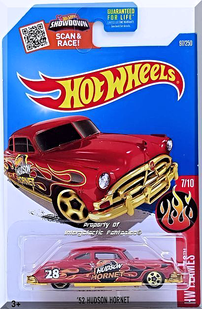 Hot Wheels - '52 Hudson Hornet: HW Flames #7/10 - #97/250 (2016) *Red ...