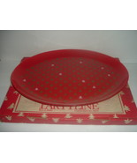 L. E. Smith Glass Partyline 14 in. Oval Holiday Platter Christmas Trees - $19.99