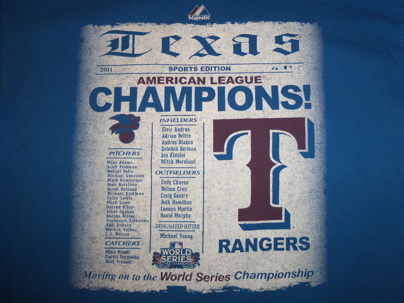 Genuine Merchandise Texas Rangers *Beltre* Shirt MLB XXL XXL