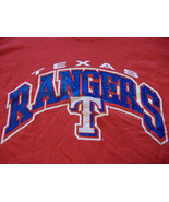 MLB Texas Rangers Baseball Lee Sport VF Knitware Red Graphic Print T-Shi... - $17.17