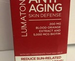 NEW LUMATONE ANTI-AGING SKIN DEFENSE BLOOD ORANGE EXTRACT BIOTIN - 30 SO... - $14.73