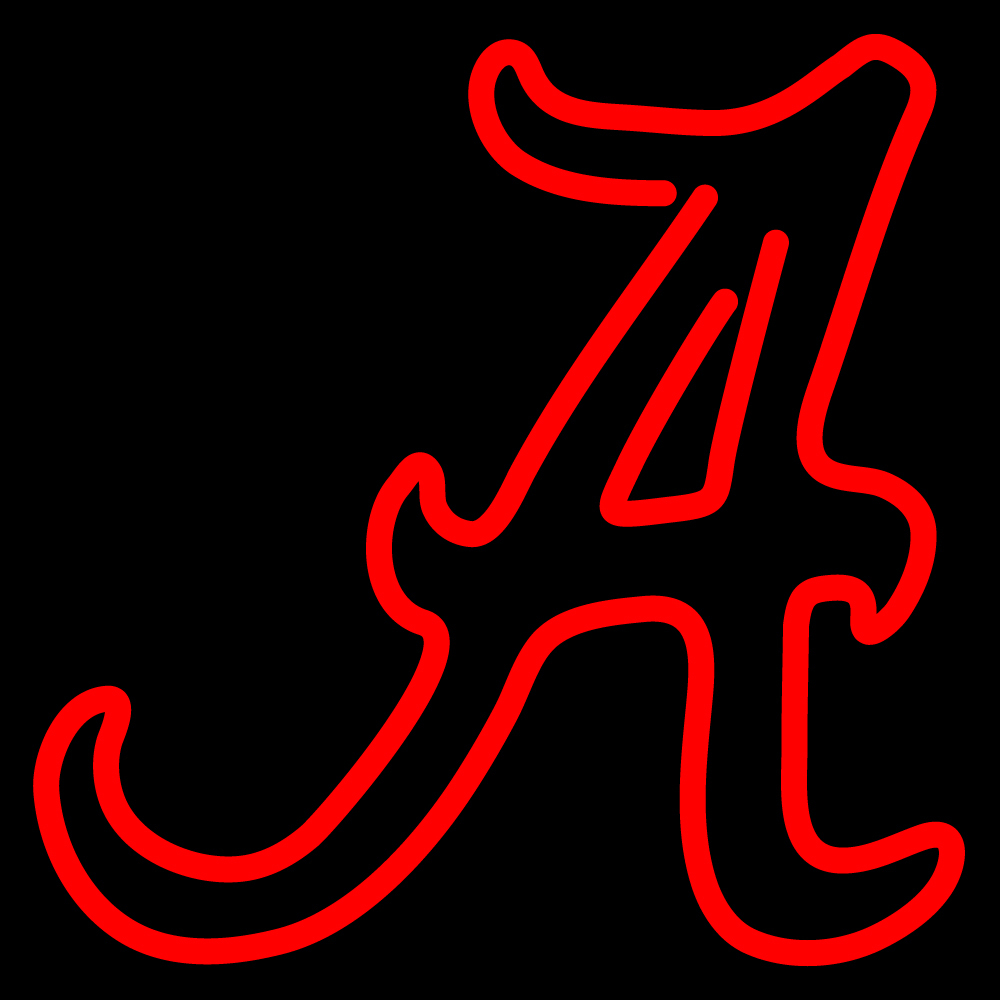 NCAA Alabama Crimson Tide Logo Neon Sign - Neon