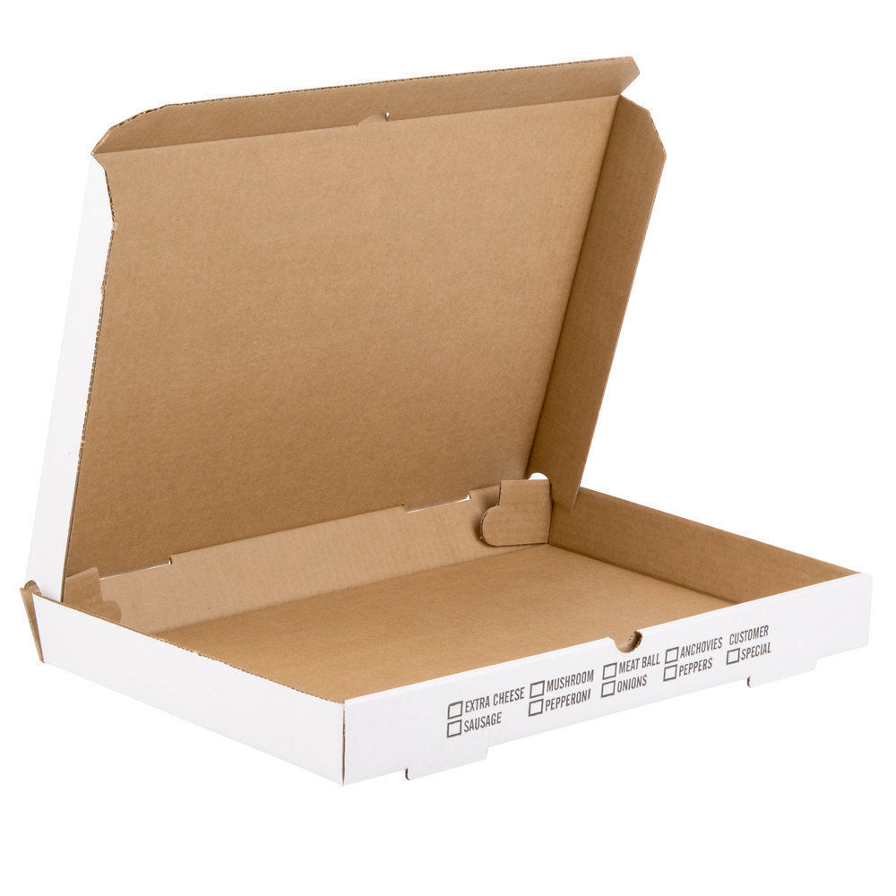17" x 25" White Corrugated Pizza Box 25 / Case FAST Shipping ! Restaurant Supplies